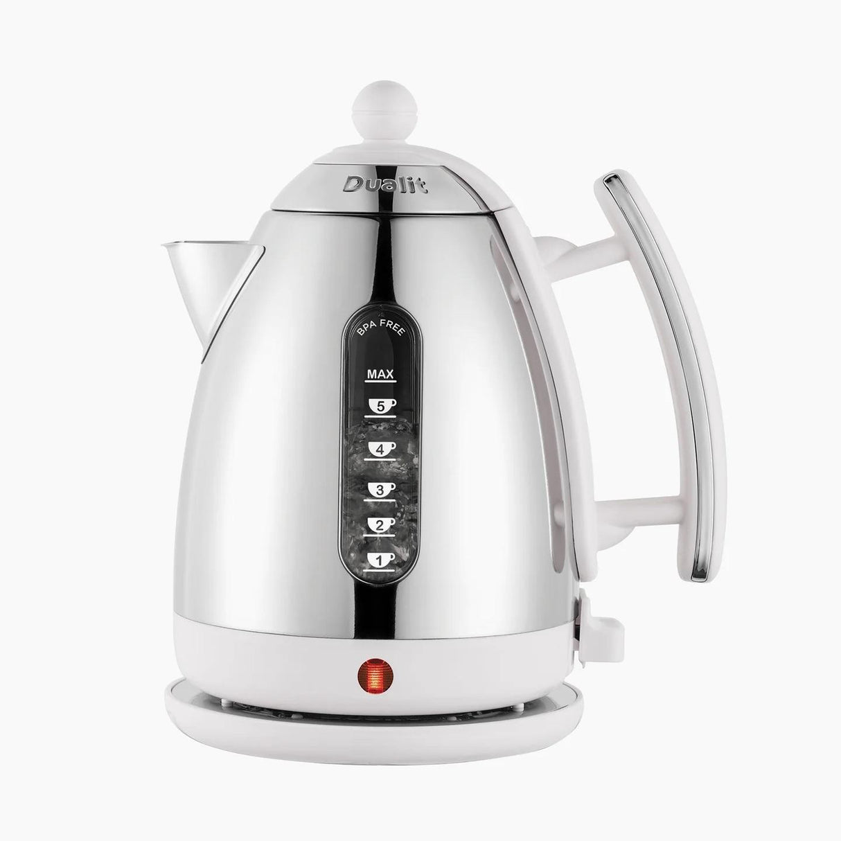 Dualit Lite Jug Kettle – 1.5 L Cordless Stainless Steel Kettle with BPA‑Free Water Window & Rapid‑Boil Base