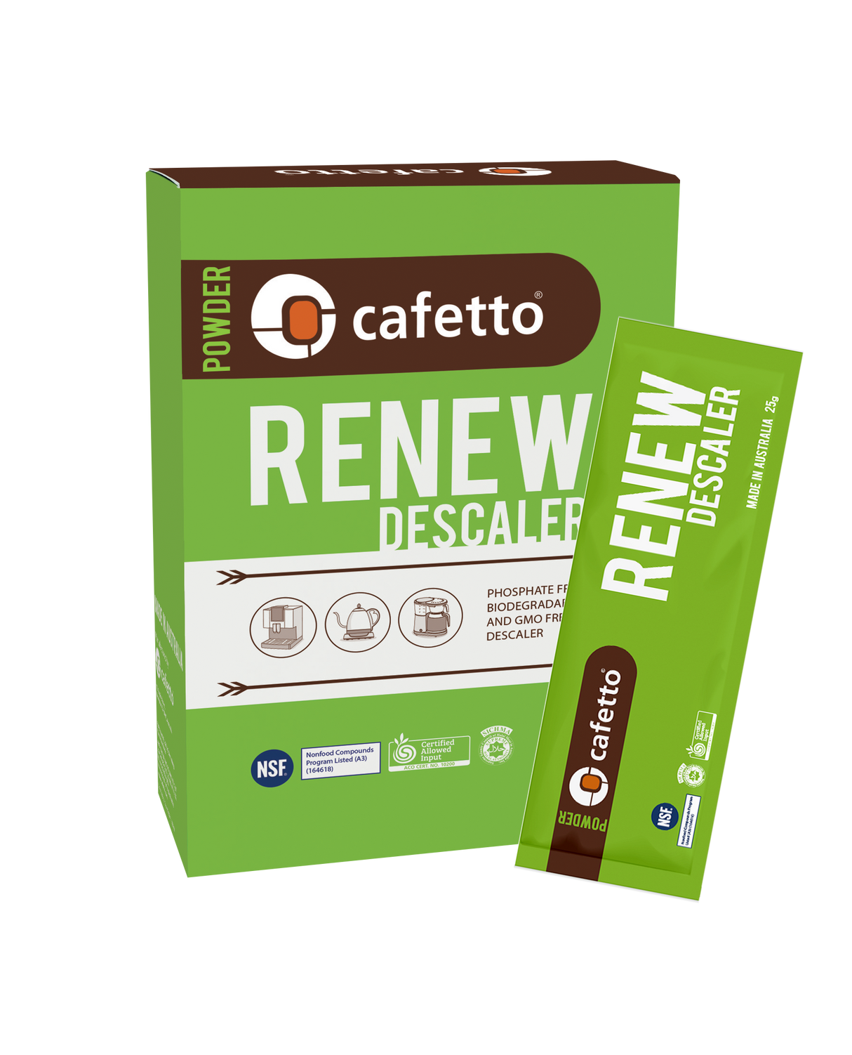 Cafetto Renew Coffee Machine Descaler 6 pack 25g