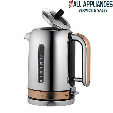 DUALIT CLASSIC COPPER POLISHED STAINLESS KETTLE AND TOASTER COMBO IN HEIDELBERG