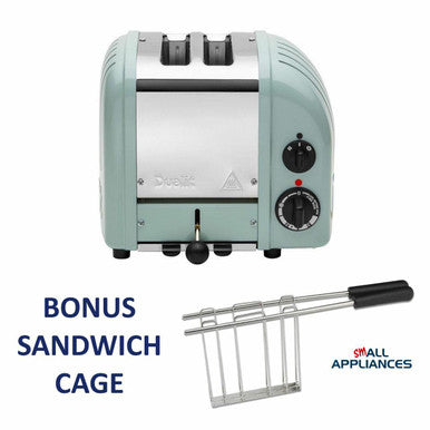 DUALIT TOASTER 2 SLICE EUCALYPTUS NEWGEN DU02EUng / 27542 WITH 5 YR WTY