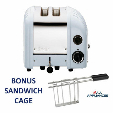 DUALIT TOASTER 2 SLICE GLACIER BLUE NEWGEN DU02GBLNG / 27066 WITH 5 YR WTY