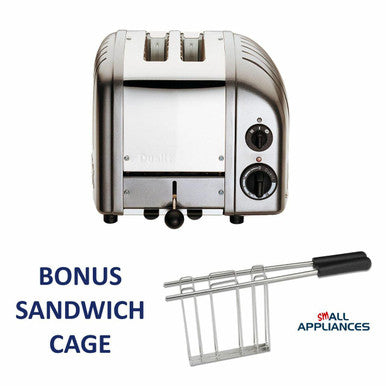 DUALIT TOASTER 2 SLICE METALLIC CHARCOAL NEWGEN DU02MCNG / 27064 WITH 5 YR WTY