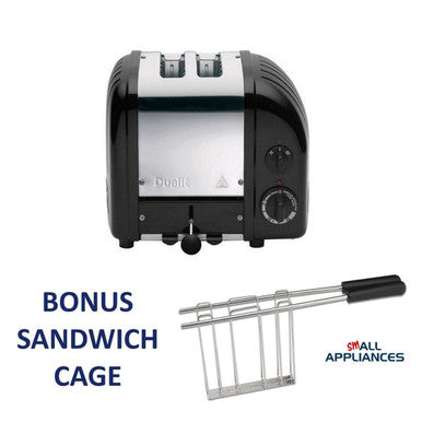 DUALIT TOASTER 2 SLICE NEWGEN 27065 MATT BLACK WITH 5 YR WTY IN HEIDELBERG