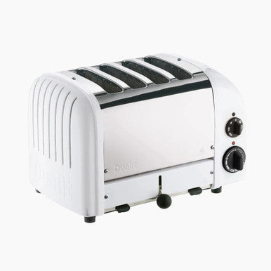 DUALIT TOASTER 4 SLICE NEWGEN WHITE 47063 WITH 5 YEAR WTY HAND MADE IN UK