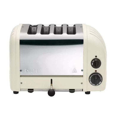 DUALIT TOASTER 4 SLICE WHITE WITH 1 SANDWICH CAGE 40592 5 YR WTY HEIDELBERG
