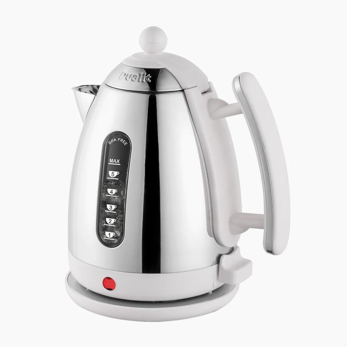 Dualit Lite Jug Kettle – 1.5 L Cordless Stainless Steel Kettle with BPA‑Free Water Window & Rapid‑Boil Base