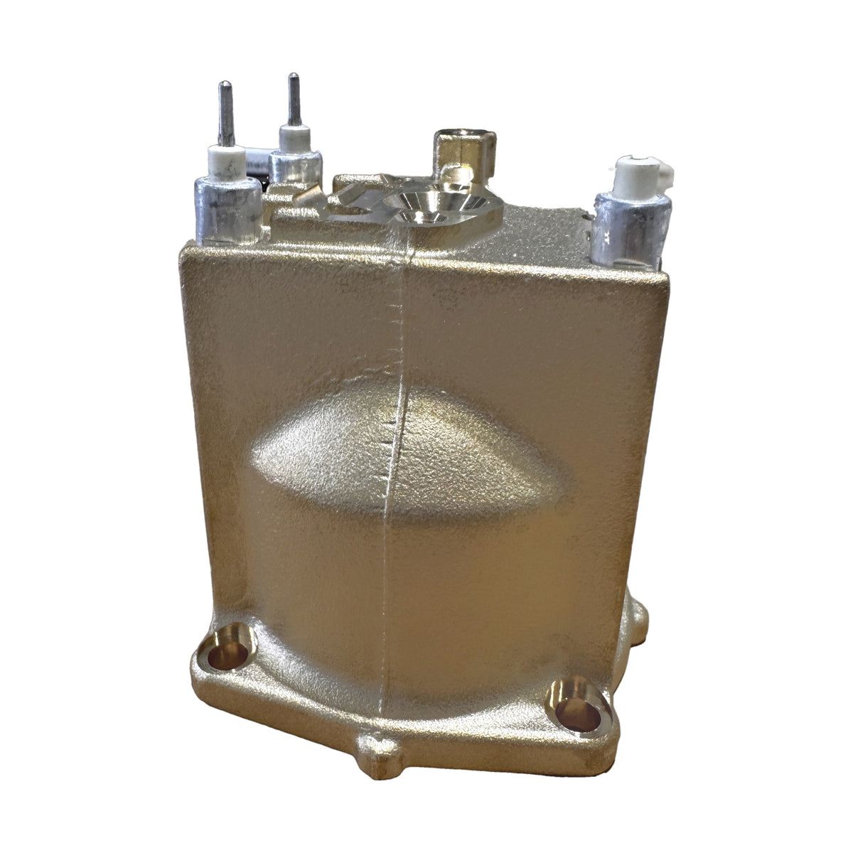 Rear of the Gaggia Classic brass boiler