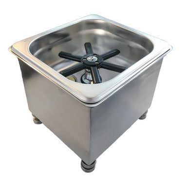 Stainless steel box for small jug rinser