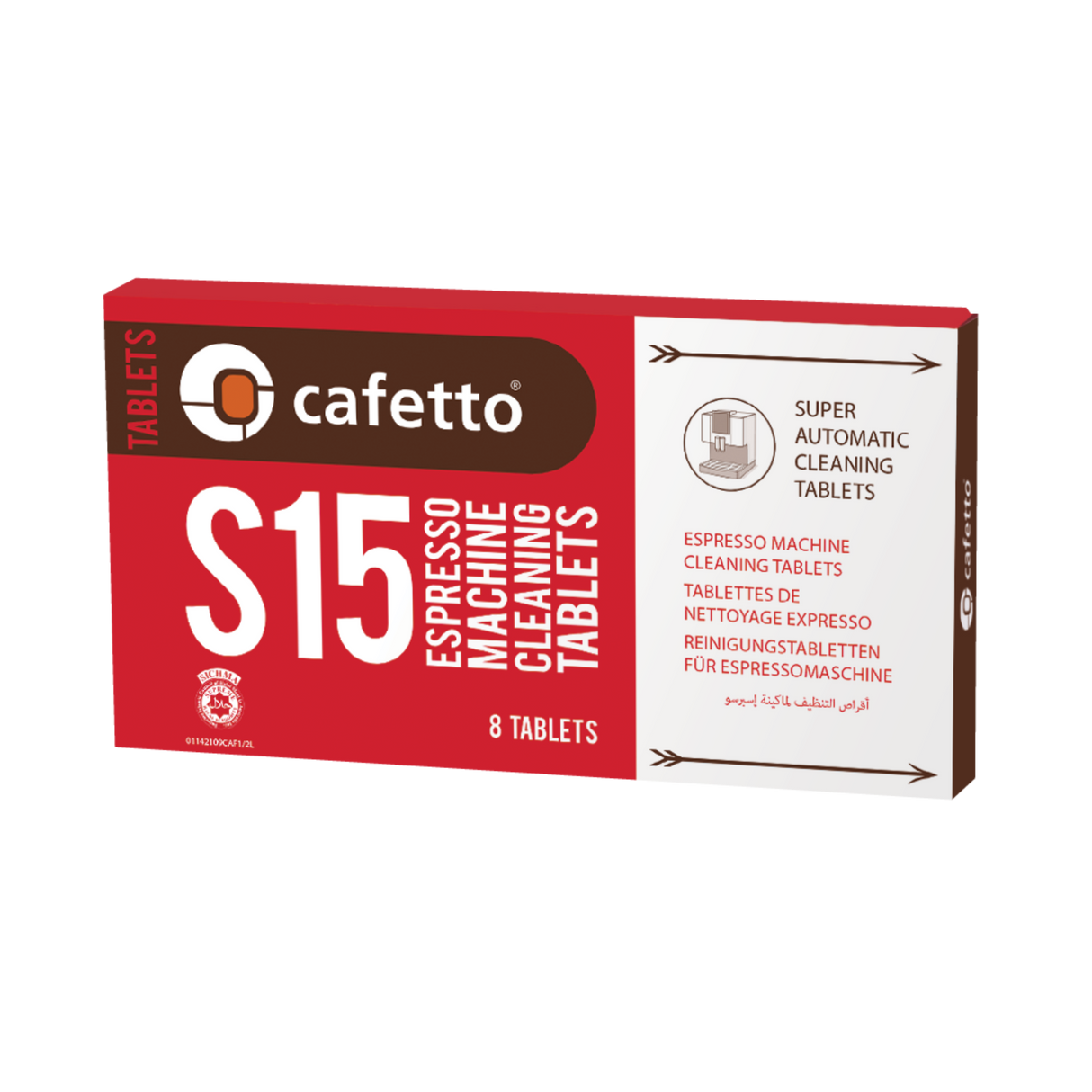 Cafetto S15 Cleaning Tablets for Super Auto 8 Tablets