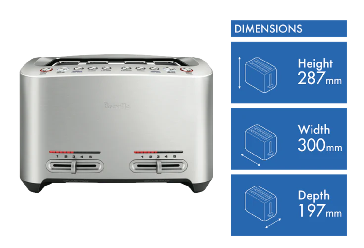 Breville The Smart Toast 4 Slice Toaster