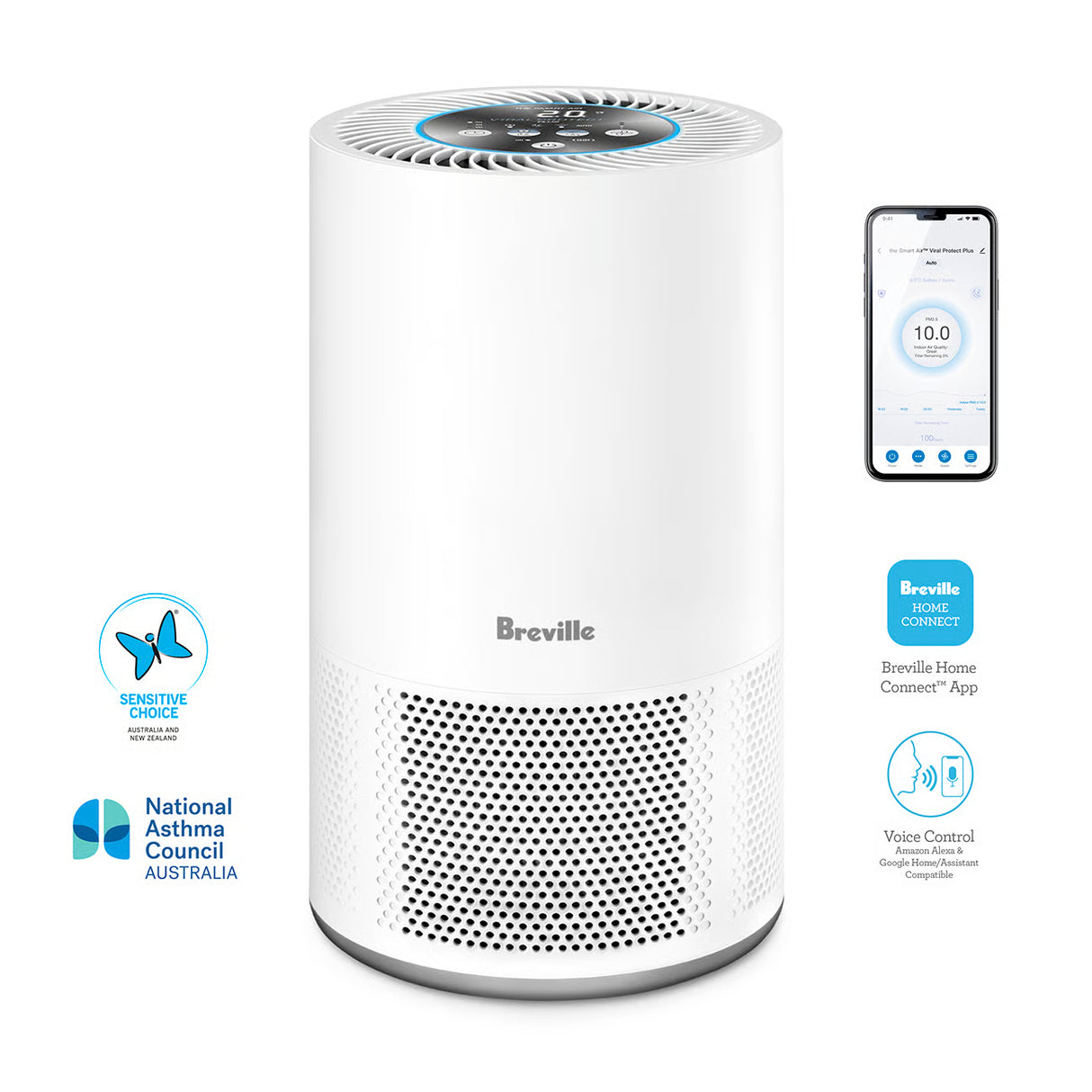Breville The Smart Air Viral Protect Plus Air Purifier