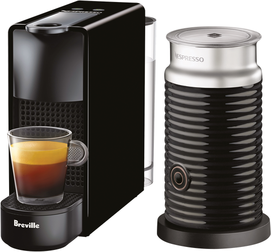 Nespresso Essenza Mini With Aeroccino3 Black by Breville