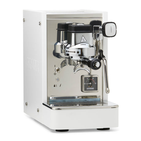 Stone Lite espresso machine in White – angled view