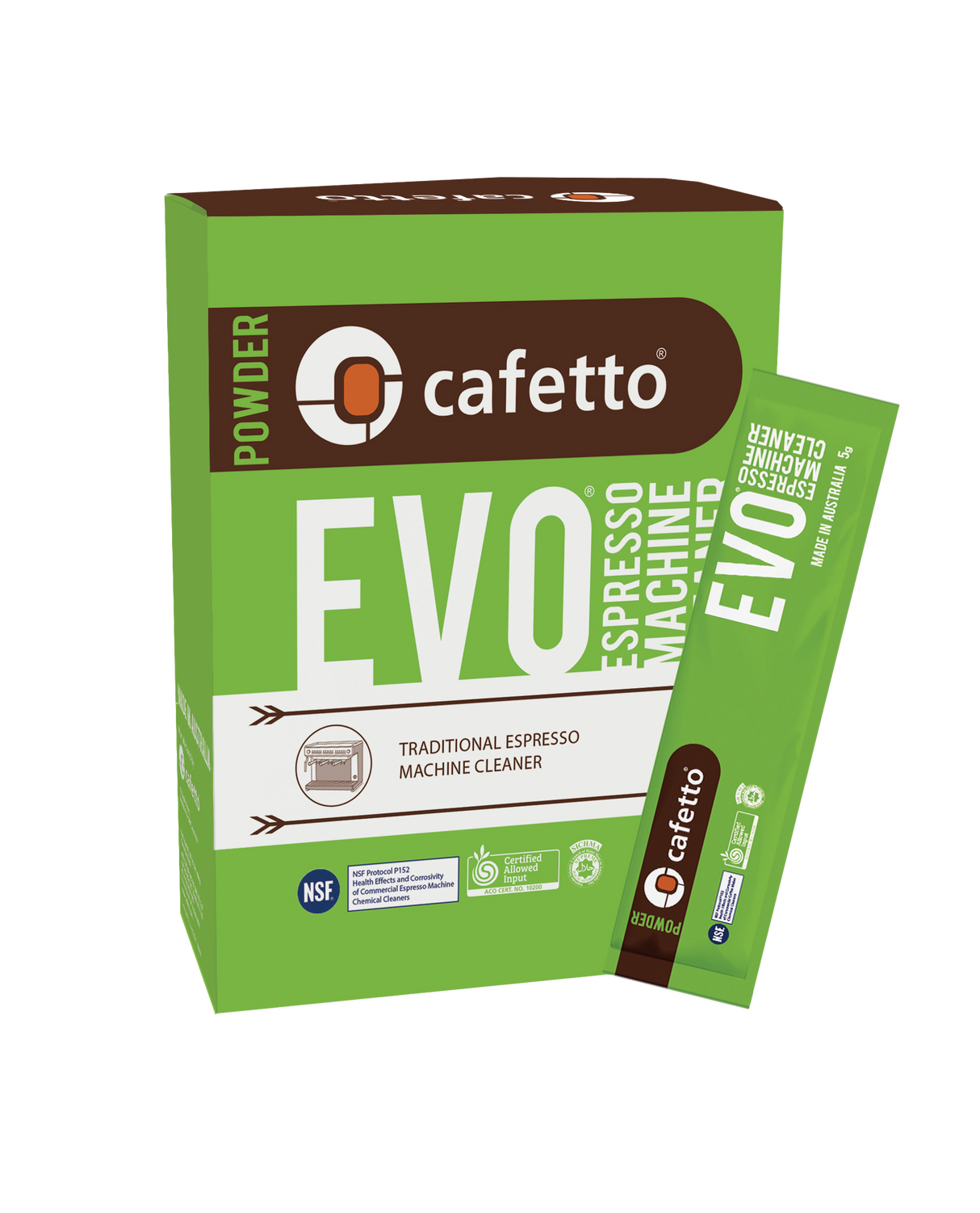 Cafetto EVO Espresso Clean Sachet Pack 12 Packs 5g Organic