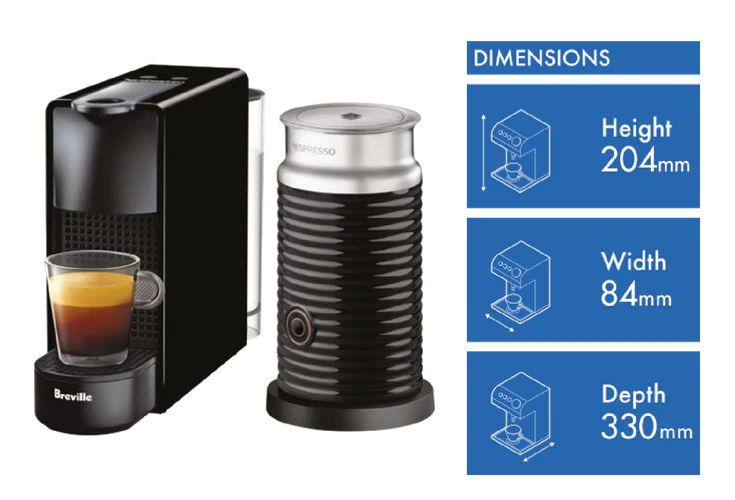 Nespresso Essenza Mini With Aeroccino3 Black by Breville