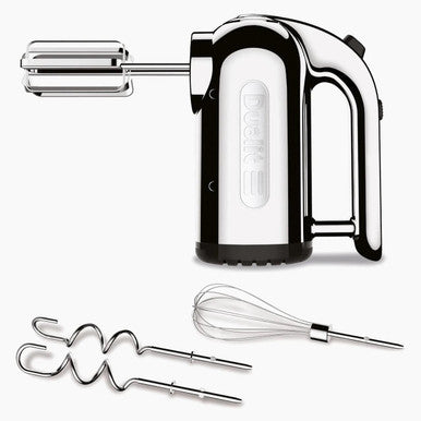 Dualit 400W Hand Mixer - Chrome Finish with 4-Speed Control & Attachments