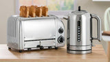 DUALIT CLASSIC POLISHED STAINLESS KETTLE & TOASTER 2 X CAGES COMBO IN HEIDELBERG