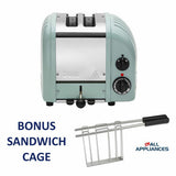 DUALIT TOASTER 2 SLICE EUCALYPTUS NEWGEN DU02EUng / 27542 WITH 5 YR WTY