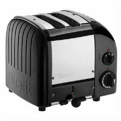 DUALIT TOASTER 2 SLICE GLOSS BLACK NEWGEN 27067 WITH 5 YR WTY IN HEIDELBERG