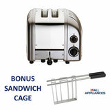 DUALIT TOASTER 2 SLICE METALLIC CHARCOAL NEWGEN DU02MCNG / 27064 WITH 5 YR WTY