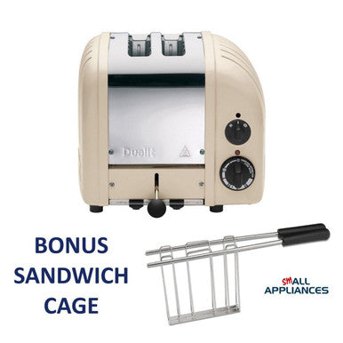 DUALIT TOASTER 2 SLICE NEWGEN UTILITY CREAM 27062 5 YEAR WTY IN HEIDELBERG