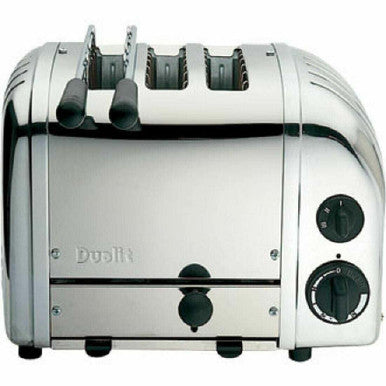 DUALIT TOASTER 3 SLICE POLISHED STAINLESS 31213 WITH 1 SANDWICH CAGE  HEIDELBERG