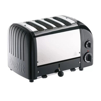 DUALIT TOASTER 4 SLICE BLACK MATT WITH 1 SANDWICH CAGE 40598 5 YR WTY HEIDELBERG
