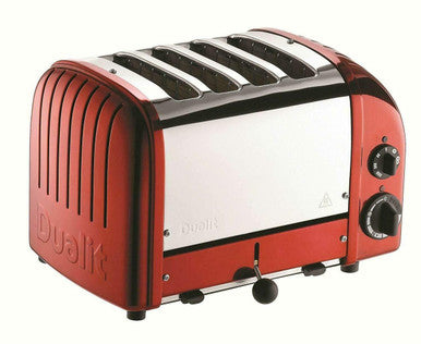 DUALIT TOASTER 4 SLICE CANDY APPLE RED 47020 WITH 5 YEAR WTY IN HEIDELBERG