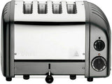 DUALIT TOASTER 4 SLICE CHARCOAL WITH 1 SANDWICH CAGE 40593 5 YR WTY HEIDELBERG