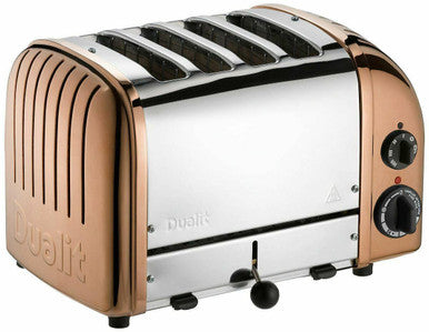 DUALIT TOASTER 4 SLICE NEWGEN COPPER 47085 / DU04COng WITH 5 YEAR WTY HEIDELBERG