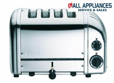 DUALIT TOASTER 4 SLICE NEWGEN POLISHED STEEL 47000 5 YEAR WTY