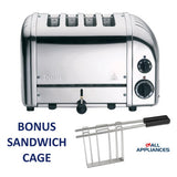 DUALIT TOASTER 4 SLICE NEWGEN POLISHED STEEL 47060 / DU04Png 5 YEAR WTY