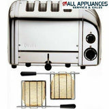 DUALIT TOASTER 4 SLICE POLISHED STAINLESS 42174 WITH 2 SANDWICH CAGES HEIDELBERG