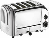 DUALIT TOASTER 4 SLICE POLISHED WITH 1 SANDWICH CAGE 40590 5 YEAR WTY HEIDELBERG