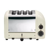 DUALIT TOASTER 4 SLICE WHITE WITH 1 SANDWICH CAGE 40592 5 YR WTY HEIDELBERG