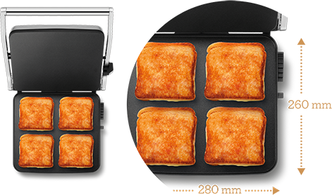 Breville The Toast and Melt 4 Slice Sandwich Press