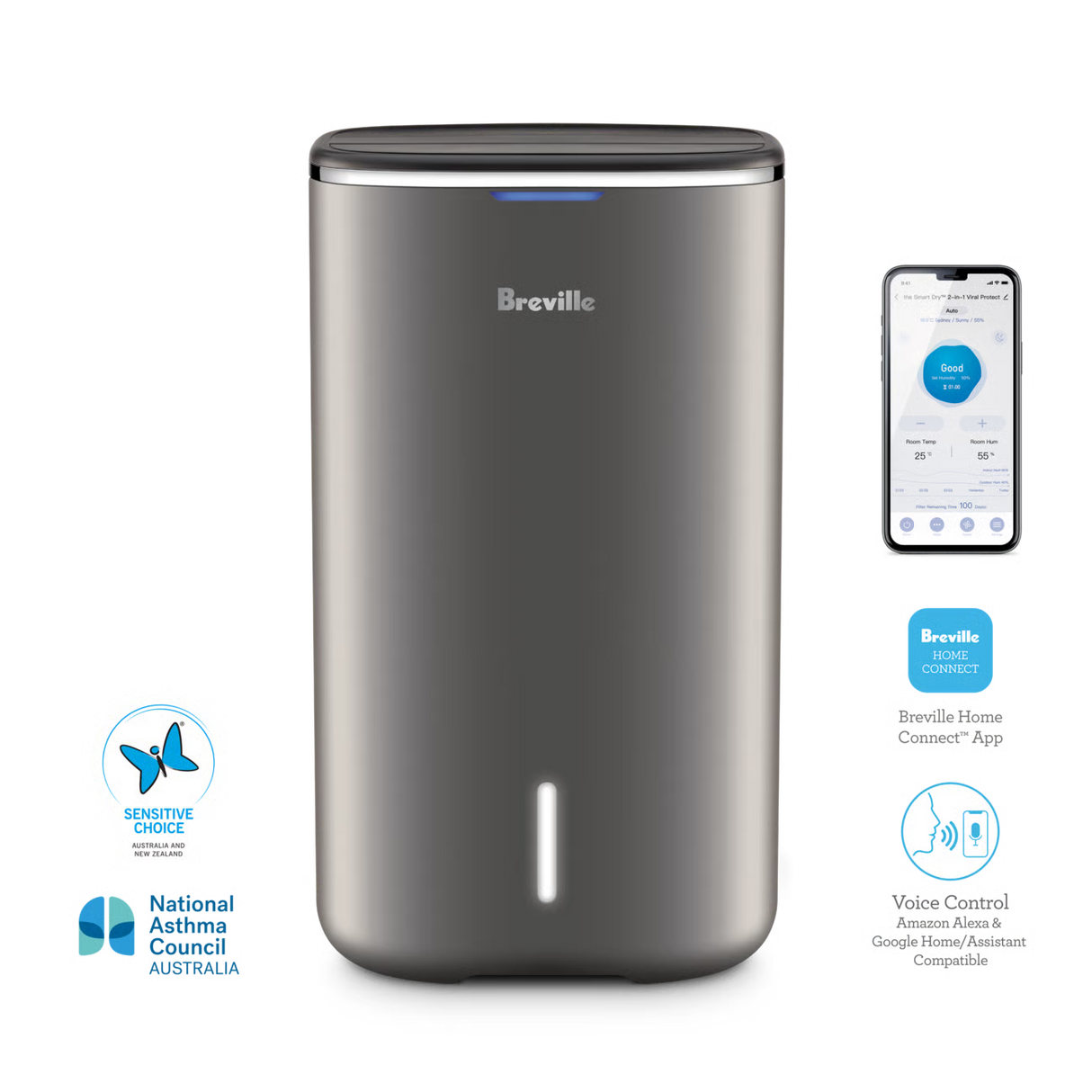 Breville All Climate 2 in 1 Dehumidifier and Purifier