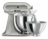 KITCHENAID ARTISAN STAND MIXER KSM160 CONTOUR SILVER US MADE 5 YRS WTY