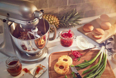 KITCHENAID ARTISAN STAND MIXER KSM160 CONTOUR SILVER US MADE 5 YRS WTY