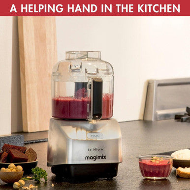 MAGIMIX LE MICRO MINI CHOPPER MATT CHROME 18115AU MADE IN FRANCE IN HEIDELBERG