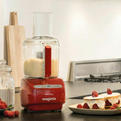 MAGIMIX MINI PLUS FOOD PROCESSOR RED 18253AU MADE IN FRANCE H.BERG